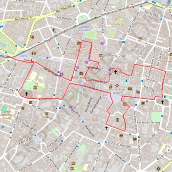 Dijon GPS track, route, trail