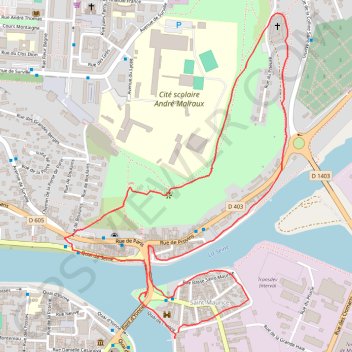 Promenade à Montereau GPS track, route, trail