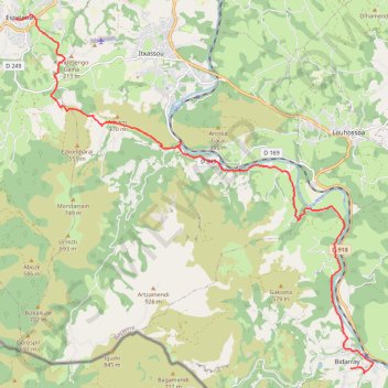 2022-08-17 de 06h4419 a 12h4852 - Rando Bidarray à Espelette - GT820 GPS track, route, trail