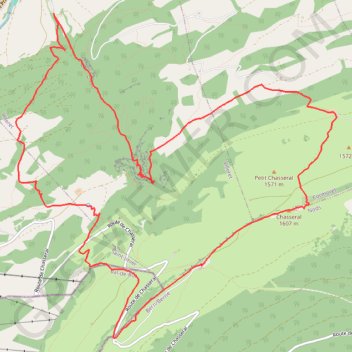 Le chasseral GPS track, route, trail