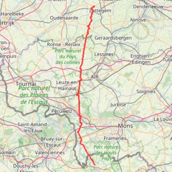 Via Bavay-Velzeke GPS track, route, trail