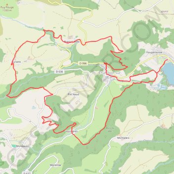 Sancy - Bressouleille - Secteur Chambon-sur-Lac GPS track, route, trail