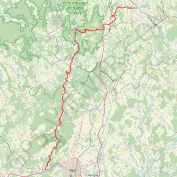 GR7 De Velars-sur-Ouche (Côte d'Or) à Le Puley (Saône et Loire) GPS track, route, trail