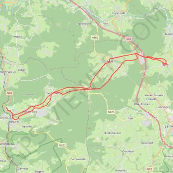 Vielsalm GPS track, route, trail
