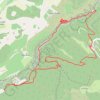 Buoux, la Baume de l'eau, Sivergues GPS track, route, trail