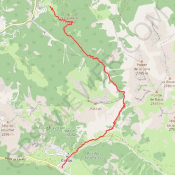Ceillac montbardon GPS track, route, trail
