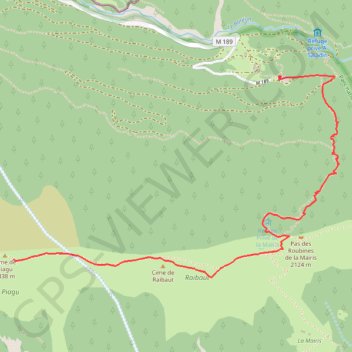 Cime de Piagu GPS track, route, trail