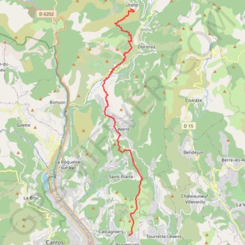 Randonnée GR5 GPS track, route, trail