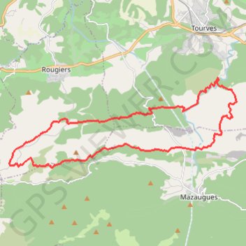 Gorges du Caramy - Rougiers GPS track, route, trail