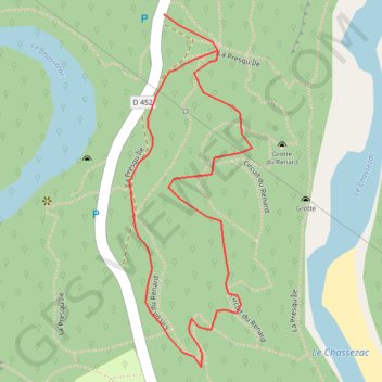 [Itinéraire] La grotte du renard (19D), Casteljau GPS track, route, trail