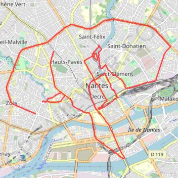 Grand Eléphant de Nantes - @Drunning_fr GPS track, route, trail