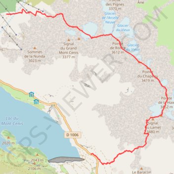 Pointe de Roce-Lamet GPS track, route, trail