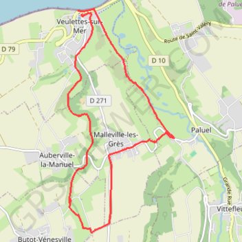 La Vallée de la Veulettes GPS track, route, trail