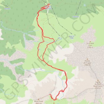 Le Montfroid GPS track, route, trail
