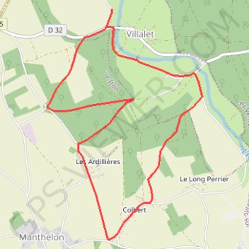 Circuit des Rouliers - Villalet GPS track, route, trail
