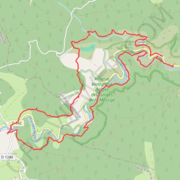 Grand tour des gorges Méouge GPS track, route, trail