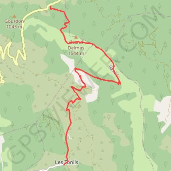 Le Grand Delmas - Col de la Chaudière GPS track, route, trail