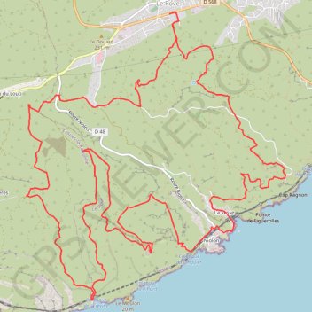 L'Estaque - L'Erévine GPS track, route, trail