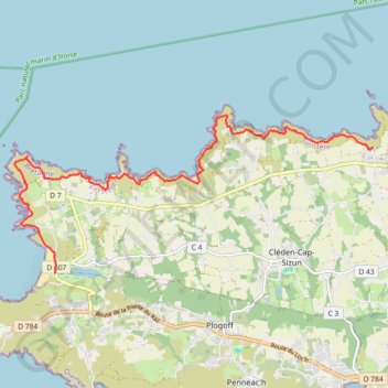 Tour du Cap Sizun - Étape 3 GPS track, route, trail