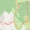 Sommet 2105 crête Bacqué-Brecque en circuit depuis Labrénère (RKT) GPS track, route, trail