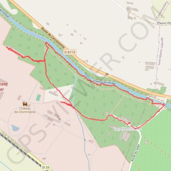 Le chalet vert GPS track, route, trail