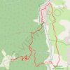 Pas de Peyrole en boucle depuis Valcroissant (Vercors) GPS track, route, trail