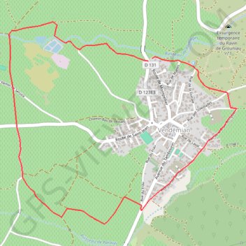 La Ronde de Vendémian GPS track, route, trail