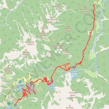 Postarski Dom GPS track, route, trail