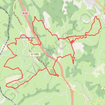 Randonnée des Vadrouillards - Vendranges GPS track, route, trail