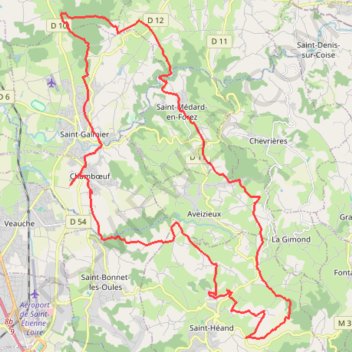 La montée aux Antènes - Chamboeuf GPS track, route, trail