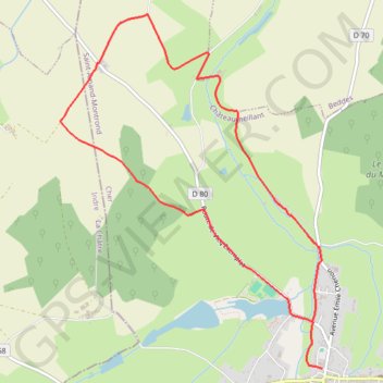 Circuit des champs - Châteaumeillant GPS track, route, trail