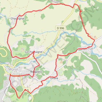 Sancy - Le Château - Secteur Murol GPS track, route, trail