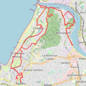 Balade dans Biarritz GPS track, route, trail