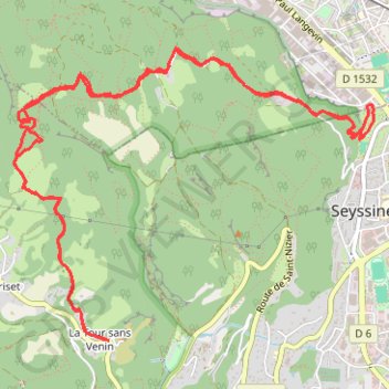 Bois des Vouillants-Pariset GPS track, route, trail