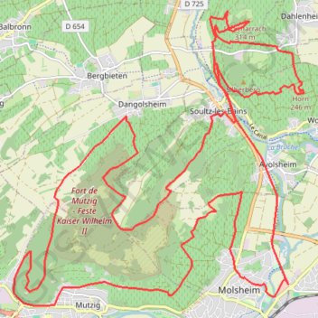 Molsheim GPS track, route, trail