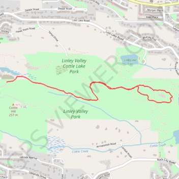 Linley Valley Park GPS track, route, trail