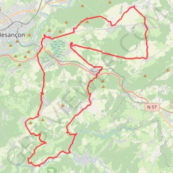 Entre 2 monts - Saône GPS track, route, trail