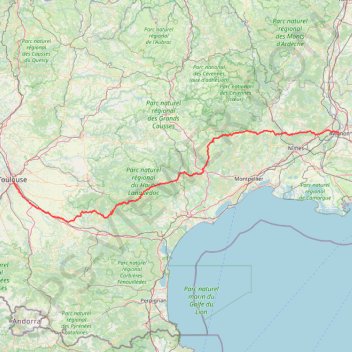 Biketrip [Avignon - Toulouse] GPS track, route, trail