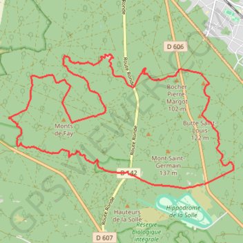 Cuvier Châtillon et Rocher Canon GPS track, route, trail