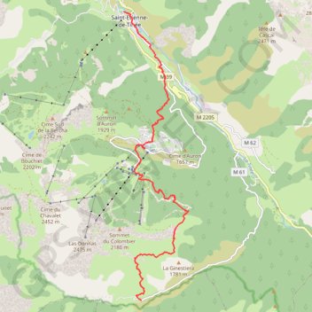 Roya GPS track, route, trail