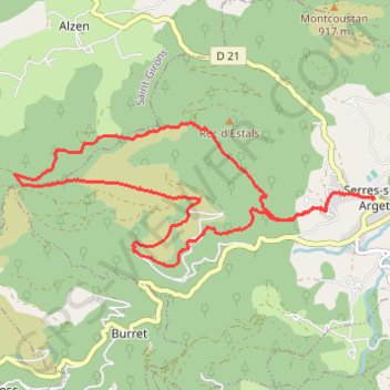 Randonnée de La Grasale GPS track, route, trail