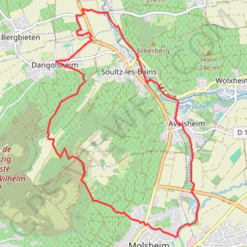 Molsheim à Biblenhof GPS track, route, trail