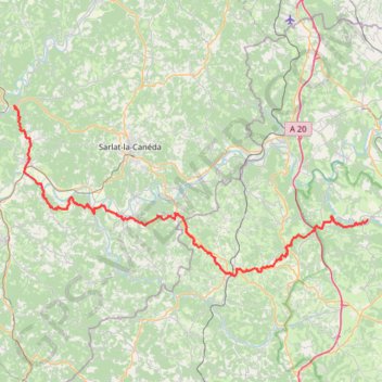 GR 6 : Rocamadour - Les Eyzies GPS track, route, trail