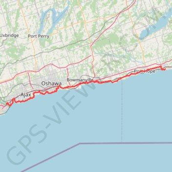 Scarborough - Cobourg GPS track, route, trail