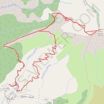 Monte Cervellu GPS track, route, trail