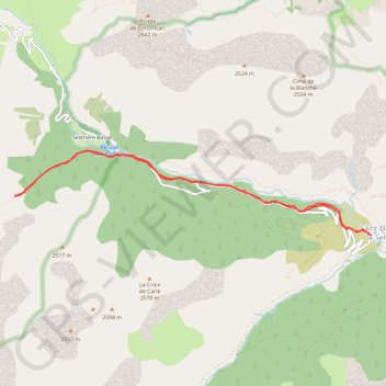 Cabane de la braisse GPS track, route, trail