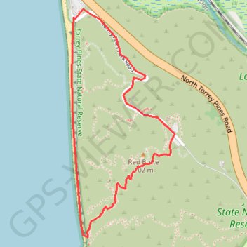 Torrey Pines Beach Loop GPS track, route, trail