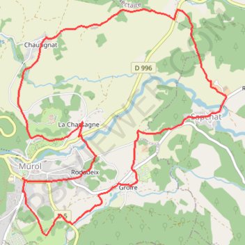 Murol le Château GPS track, route, trail