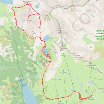 Pic et tour du bastan (total) GPS track, route, trail