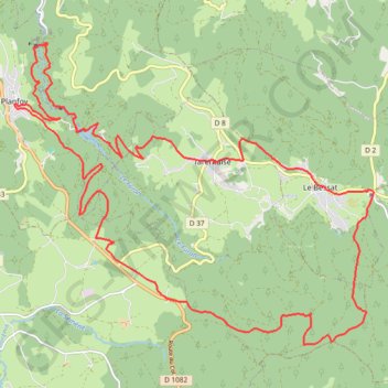 Circuit VTT N° 23 Noir, Les Barrages-11920315 GPS track, route, trail